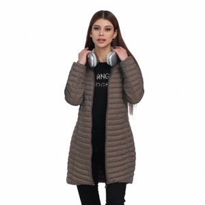 Santelon Women Winter LG ER Coat قابلة للفصل غطاء محرك السيارة خفيف الوزن معطف غير مرئي معطف غير رسمي معطف محمول مع حقيبة X50D#