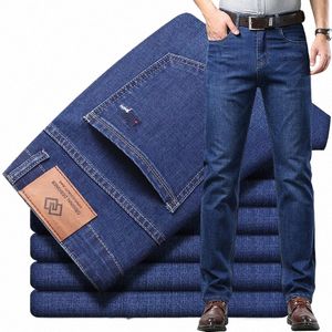 2023 nuovi jeans da uomo pantaloni a gamba dritta classici casual comodi lavori a casa resistenti all'usura V1s5 #