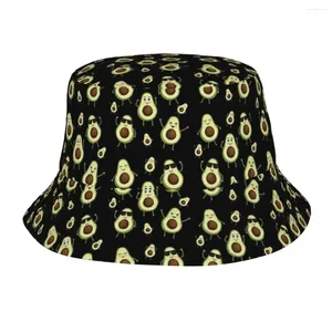 Berretti Simpatico modello di avocado Cappello a secchiello Panama per uomo Donna Cappelli Bob Cappellino reversibile per esterno Pescatore estivo Cappellini unisex