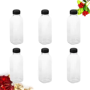 Storage Bottles 6 PCS Favor Jars Juice Bottle Empty Mini Travel Dressing Container