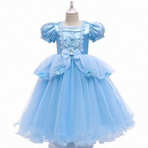 barn designer tjej klänningar söt klänning cosplay sommarkläder småbarn kläder baby barnflickor sommarklänning j97k#