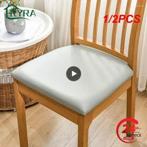 Chair Covers 1/2PCS Waterproof Fabric Cushion Cover Stretch Comfortable Without Back Dining For El