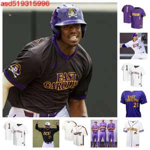 College East Carolina 26 Tyler Bradt 32 Jaden Winter 19 Merritt Beeker 11 Little Baseball Jersey 13 Charlie Hodges 36 Garrett Saylor Individuell genäht