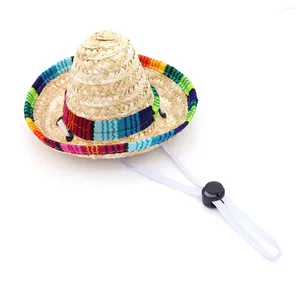 Dog Apparel Mexican Party Supplies Chihuahua Cosplay Clothes Rain Poncho Sombrero Hat Cap Has Costume Mini