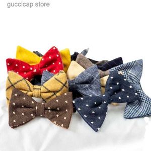 Bow Ties Ekoid Bow Tie Jakard Erkekler Bow Tie Fabrikası Doğrudan Tedarik Shengzhou Polka Dot Erkekler Bow Tie Y240329