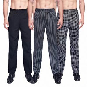 Kochhosen für Männer Restaurant Küche Kochhosen Unisex Cook Works Leichte Baggy-Hose Kochaccessoires Uniform Männer Q9Kc #