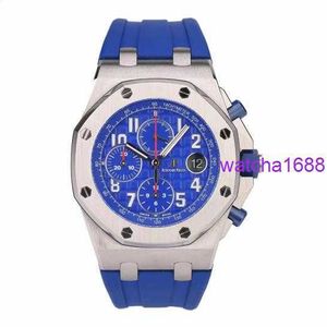 Güzel AP kol saati Royal Oak Ofshore Serisi Precision Steel Otomatik Mekanik Saat 26470ST.OO.A030CA.01 TIME Lüks Erkek Saat Lüks Mavi Plaka