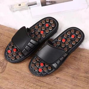 Slippers Acupoint Massage Therapy Massager Shoes For Feet Unisex Home Flip Flop Health Care Rotating Foot