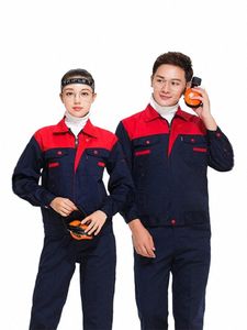 welding Suits Working Overalls Protective Working Jacket Men's Workwear Tooling Shirt Uniform Automotive Mechanic Clothes Set w3yo#