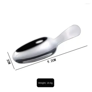 Tea Scoops Teaspoon Fashion Durable Stainless Steel Innovation Short Handle Essential Small Spoon Kitchen Tools Practical