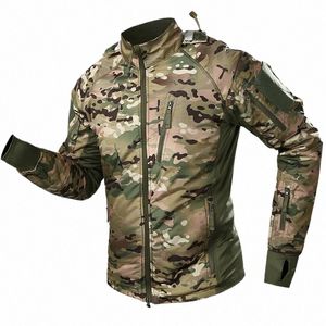 Jaqueta tática Camo Charge Men Militar À Prova D 'Água Velo Casaco de Combate Quente Chapéu Dobrável Campo Caminhadas Montanhismo Windbreaker u9Vb #