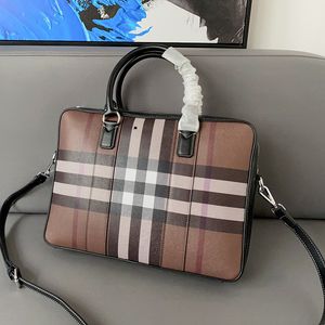 Designer Briefcases For Men Business Handbags Luxury Brand Striped Bag Design Laptop Letter Leather Handbag Messenger Capacity Shoulder CSG2404015-12