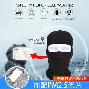 Bandane Filtro in tessuto Meltblown Maschera protettiva da equitazione Protezione solare antipolvere Tasche per sciarpe traspiranti