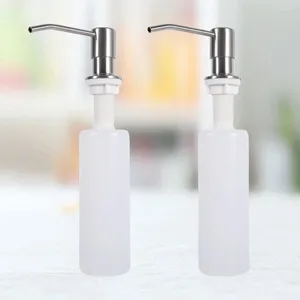 Dozownik z mydłem w płynie 2PCS 300 ml zlewozmywakowa pompa detergentowa Cleanser Essence Washbasin Zaopatrzenie w łazienkę Kithcen (biały)