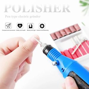 2024 1 Set Professional Electric Nail Drill Machine Manicure Milling Cutter Nail Art File Grinder Grooming Kits nagellackborttagare