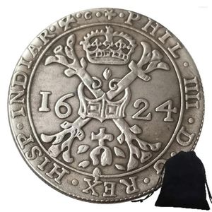 Bomboniera 1624 Antica dea olandese Hobo Nichel Coppia Art Coin Memorial Pocket Gift Moneta/Europa Borsa commemorativa fortunata