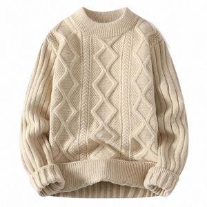 Männer Weiß O-Kragen Pullover Kleidung Winter Vintage Pullover Männer Mäntel Solide Gestreiften Pullover Herren Rollkragen Herbst Neue S-3XL s8Cr #