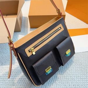 Luxo crossbody saco designer bolsa feminina bolsa de ombro luxurys bolsas moda feminina clássico marrom flor totes