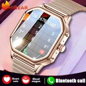 2023 Nuovo Bluetooth Chiamata Donne Smart Watch 100+ Modalità Sport Orologio da donna Impermeabile GPS Motion Track Smartwatch per Huawei Xiaomi