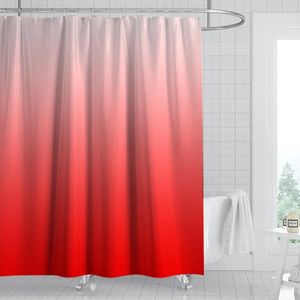 Shower Curtains Curtain Blue Purple Rose Red Green Bathroom Waterproof Gradient Color Design Fabric Bathtub Bath Decor With 12 Hooks