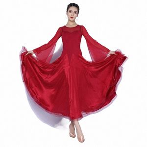 Sala da ballo Danza Competiti Abiti Valzer Dr Stage Wear Donna Natial Danza moderna Flamenco Tango Spettacolo Costumi Q1J9 #