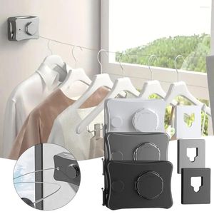 Cabides retráteis varal interior ao ar livre ajustável 16.7ft linha de roupas resistente corda de lavanderia para parede 1pcs