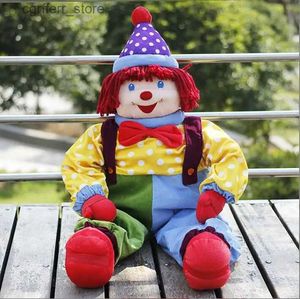 Stuffed Plush Animals joker puppet Clown Hand Puppets Cute Adorable Plush Hand Doll Toy Soft Storytelling Toy For Kids240327