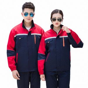 Arbeitskleidung für Männer Winter Think Worker Jacke Thermal Dicke warme Jacke Mantel Fabrik Werkstatt Arbeitsuniformen Ctrast Farbe I0xp #