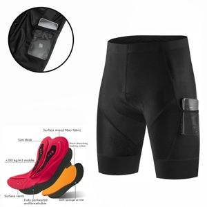 Fualrny Herren-Radhose, gepolsterte Polsterung, stoßfest, für Straßenfahrräder, kurze Strumpfhosen, Sommer, Sport, Mountainbike-Reitshorts 240325