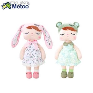 Pchane pluszowe zwierzęta spersonalizowane nowe metoo Angela Doll Fophed Animals Kids Miękkie zabawki dla dziewcząt Dziewczyny Kawaii Plush Toys Cartoon Rabbit Toys240327