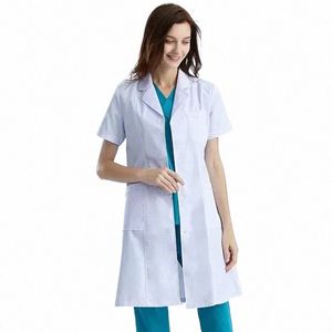 Vestuário de trabalho durável e confortável para homens e mulheres em laboratórios e hospitais Uniformes profissionais para oficinas v2n0#