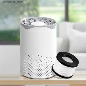 أجهزة تنقية الهواء 1PC سطح المكتب المنزلي المحمول USB Air Purifier مع HEPA Filtery240329