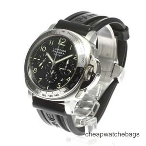 Watch Swiss Made Panerai Sports Watches PANERAISS Pam00196 Chronograph Automatic Men's Luxury Full Stainless steel Waterproof Wristwatches High Quality