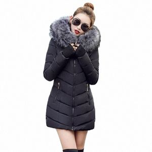 2023 Neue Wollkragen Mit Kapuze Winterjacke Parkas Damenjacke Dicke Warme Cott Cushi Daunenmantel Parka Mantel Winter LG Fit D y3Iz #