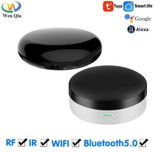 Kontrola Tuya Wi -Fi IR zdalne sterowanie dla telewizji klimatyzatora, Smart Home Infrared Universal Pilot Controller dla Alexa, Google Home