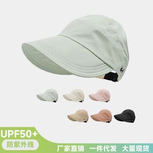 2024 New Hollow Top Can Tie Ponytail Hollow Top Hat, Sun Hat for Women's Summer Outdoor Sun Shading and Sun Protection Duck Tongue Hat