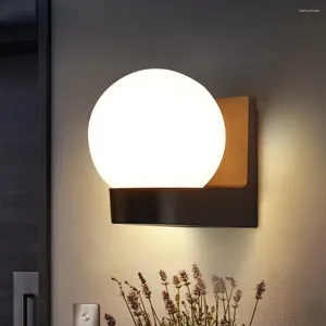 Lampa ścienna Kreatywna prosta korytarz piłki lekka tapicerka do salonu sypialnia nocna schodowa