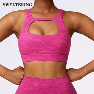 Lu wyrównuje kobiety sportowe bieliznę zbiorniki jogi bicie maślany trening siłownia biegowa push up plon Tank Sports Shirt Bez rękawów