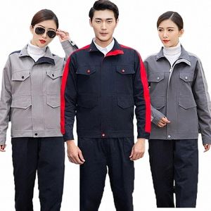 cott work clothing factory workshop repairman working uniforms mechanical electrical welding suit multi pocket worker Coverall c07m#