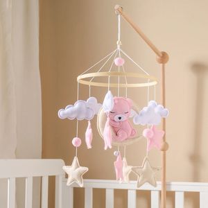 Giocattoli per bambini 0 12 mesi Orsetto rosa Cellulari Decorazione della stanza Sonagli per bambini Montessori Passeggino Letto Campana per regali per bambini nati 240327