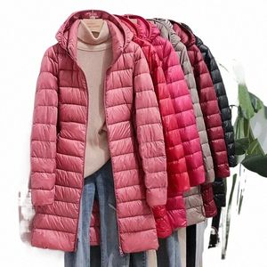 winter Womens Down Jackets Lg Ultra Light Thin Casual Coat Puffer Jacket Slim Remove Hooded Parka winter coat women R0sM#