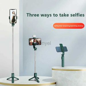 Selfie Monopods Nowe bezprzewodowe selfie Bluetooth Stick Holder Moblis Phone Shold Multifunkcjonalny kij selfie statyw z światłem wypełnienia na iOS Android Telefon 24329