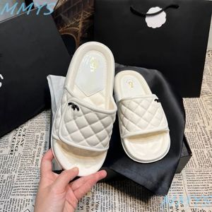 Pantofole firmate Sandali da ragazza da donna estate piatta da spiaggia pantofola di lusso lettera trascina piattaforma Sandalo moda Scarpe a base piatta