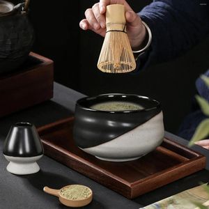 Наборы чайной посуды, 4 шт./компл., набор маття, BaibenLi, чайная щетка для церемонии, японская чаша, бамбуковая подставка, циферблат, щетки для перемешивания