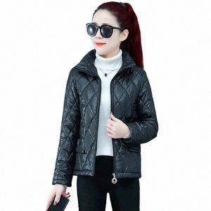 новые осенне-зимние куртки 2024, короткие женские пальто, легкое и теплое пальто с воротником-стойкой, красные, черные повседневные куртки, женский топ 4XL 296x #
