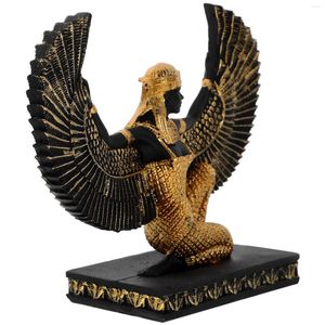 Dekorativa figurer Egyptisk staty Vintage Decor Office TABLEBETOP GUDDESS Figurin Dekorationer Harts Kvinnlig gudomlig skulptur Figur