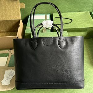 Designer Ophidia Meduim Tote Bag Brun Black Real Leather Shoulder Bags Top Quality Fashion Women Stora kapacitet Resor Kopplingspåsar