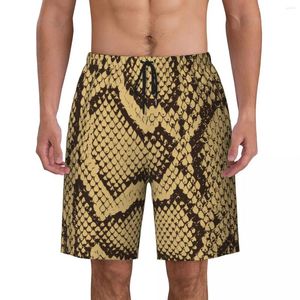 Mäns shorts Summer Board Men Fashion Serpentine Print Sports Fitness Luxury Beach Short Pant Y2K Retro Fast Dry Swim Trunks Plus Size