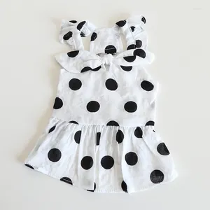 Dog Apparel Cute Dots Dress Summer Cat Skirt Yorkies Yorkshire Terrier Pomeranian Clothes Shih Tzu Maltese Puppy Clothing Costume Xs