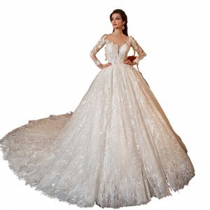 Ethel Rolyn Wedding Wedding Dres for Women 2024 Lg Sleeve Dooderes exeriques Vintage Princ Wedding Vestidos de Novia J1T7#